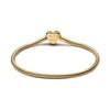 Kép 2/2 - Pandora 14K aranyozott szikrázó végtelen szívkapcsos kígyólánc karkötő 17 cm - 563758C01-17