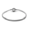 Kép 2/3 - Pandora Északi Sarkcsillag kapcsos kígyólánc karkötő 16 cm - 593584C01-16