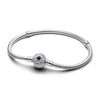 Kép 1/3 - Pandora Északi Sarkcsillag kapcsos kígyólánc karkötő 16 cm - 593584C01-16