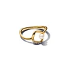 Kép 2/3 - Pandora 14K aranyozott organikus formájú gyűrű 48-as méret - 163831C01-48