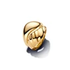 Kép 1/3 - Pandora 14K aranyozott fodros halmozott gyűrű 48-as méret - 163832C00-48