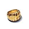 Kép 2/3 - Pandora 14K aranyozott hullámos feltűnő gyűrű 48-as méret - 163884C00-48