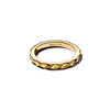 Kép 2/3 - Pandora 14K aranyozott hullámos karikagyűrű 48-as méret - 163885C00-48