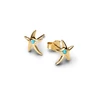 Kép 2/3 - Pandora 14K aranyozott hullámos füldísz fülbevaló - 263820C01