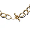 Kép 2/3 - Pandora 14K aranyozott organikus formájú szemes nyaklánc - 363881C00-45