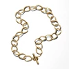 Kép 1/3 - Pandora 14K aranyozott organikus formájú szemes nyaklánc - 363881C00-45
