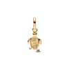 Kép 2/3 - Pandora Me 14K aranyozott zöld teknős mini függő charm - 763823C01