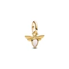 Kép 1/3 - Pandora Me 14K aranyozott fehér méh mini függő charm - 763826C01