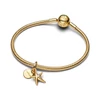 Kép 3/3 - Pandora 14K aranyozott tengeri csillag dupla függő charm - 763892C01