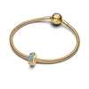 Kép 3/3 - Pandora 14K aranyozott vízkék klip - 763902C01