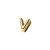 Kép 2/3 - Pandora 14K aranyozott "V" betű charm - 763968C00