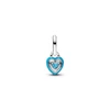 Kép 2/3 - Pandora Me türkizszínű szív mini függő charm - 793827C01