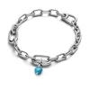 Kép 3/3 - Pandora Me türkizszínű szív mini függő charm - 793827C01