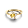 Kép 2/3 - Pandora Háziméh gyűrű 14K aranyozással 58-as méret - 164562C01-58