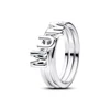 Kép 1/4 - Pandora MUM betűs, szétválasztható gyűrű 60-as méret - 194458C01-60