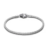 Kép 2/4 - Pandora Pavé-zárós rókafarok láncú karkötő 17 cm - 594462C01-17