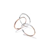 Kép 3/3 - Pandora logó ezüst és 14k rózsaaranyozott karperec cirkóniával 17,5 cm - 582740C01-1
