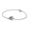 Kép 1/3 - Pandora logó összefonódott kör karkötő cirkóniával 16 cm - 592742C01-16