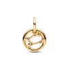 Kép 2/4 - Pandora Ikrek csillagjegy 14k aranyozott charm - 762711C01