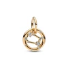 Kép 1/4 - Pandora Ikrek csillagjegy 14k aranyozott charm - 762711C01
