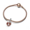 Kép 3/4 - Pandora kéttónusú szív függő charm - 782450C01