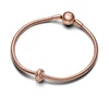Kép 3/6 - Pandora szegecses mintás 14k rózsaaranyozott klip - 782716C00