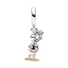 Kép 2/5 - Pandora Disney 100. évfordulós Donald kacsa függő charm 0.009 karátos szintetikus gyémánttal - 792683C01