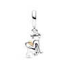 Kép 2/5 - Pandora Disney 100. évfordulós Szimba ezüst és 14k arany charm gyémánttal - 792749C01