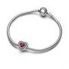 Kép 3/4 - Pandora szív piros kővel charm - 799218C02