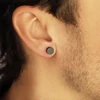 Kép 2/2 - STEELWEAR Berlin férfi fülbevaló 8 mm - SW-653