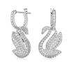 Kép 1/6 - Swarovski Iconic Swan csepp alakú fülbevaló - 5647545