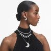 Kép 5/5 - Swarovski Luna Hold alakú fülbevaló - 5666179