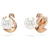 Kép 4/5 - Swarovski Swan bedugós fülbevaló - 5684608
