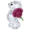 Kép 2/4 - Swarovski Kris mackó rózsával kristály dísz - 5691390