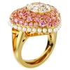 Kép 2/5 - Swarovski Hyperbola koktélgyűrű állítható 55-60-as méret - 5690057