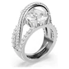 Kép 2/3 - Swarovski Hyperbola koktélgyűrű állítható 55-60-as méret - 5698476