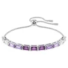 Kép 1/5 - Swarovski Matrix Tennis lila karkötő M-es - 5707199