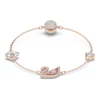 Kép 1/3 - Swarovski Hattyú medál karkötő S-es méret - 5485876