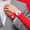 Kép 5/7 - Swatch Half White Valentin nap unisex óra - SO29Z112