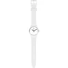 Kép 2/4 - Swatch Think Time White unisex óra - SO31W100