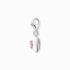 Kép 2/3 - Thomas Sabo szív rózsaszín kövekkel charm - 1915-041-9