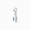 Kép 2/3 - Thomas Sabo virág kék kővel charm - 1916-496-1