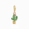 Kép 1/3 - Thomas Sabo zöld kaktusz charm - 1928-471-7