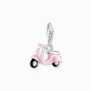 Kép 1/3 - Thomas Sabo Charm Club rózsaszín robogó charm - 1992-007-9