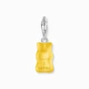 Kép 3/6 - Thomas Sabo x Haribo sárga gumimaci kristályüveg charm - 2183-017-4