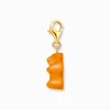 Kép 2/6 - Thomas Sabo x Haribo narancssárga gumimaci kristályüveg charm - 2186-413-8