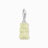 Kép 1/5 - Thomas Sabo x Haribo fehér gumimaci kristályüveg charm - 2187-017-14
