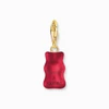 Kép 3/5 - Thomas Sabo x Haribo piros gumimaci kristályüveg charm - 2190-413-10