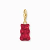Kép 1/5 - Thomas Sabo x Haribo piros gumimaci kristályüveg charm - 2190-413-10