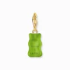 Kép 3/5 - Thomas Sabo x Haribo zöld gumimaci kristályüveg charm - 2192-413-6